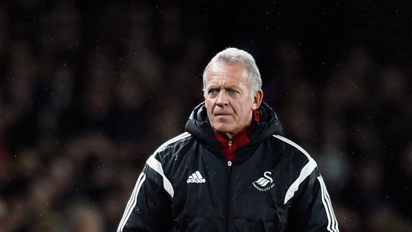 Alan Curtis stepped in for Francesco Guidolin on Wednesday, who was hospitalised due to illness. | Photo: Swansea City AFC