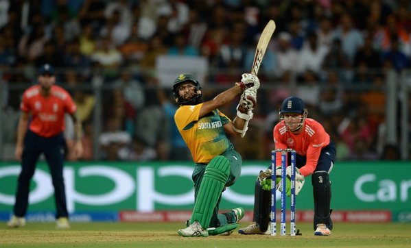 Amla in action during his half-century against England in Mumbai | Photo: icc.com