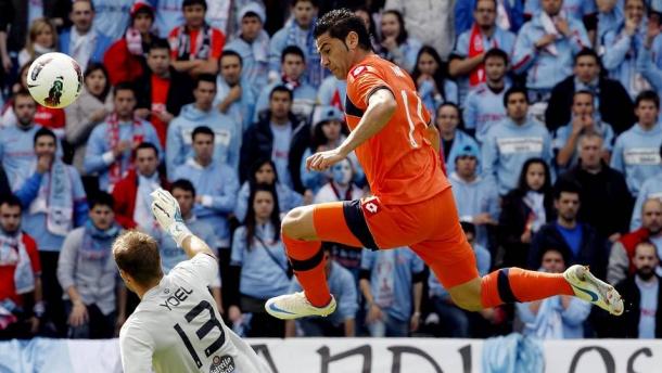 Riki provocó el primer gol a favor del Deportivo. / Foto: Vavel.com