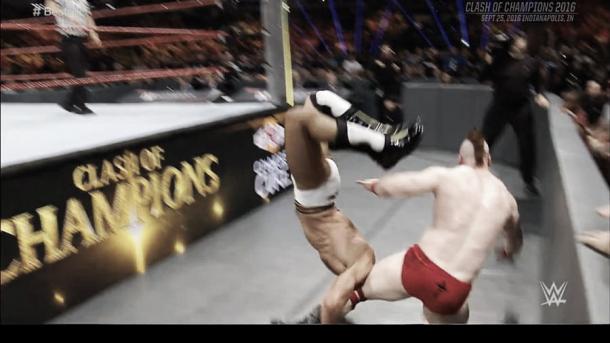 Cesaro could have died following his suicide dive (image:sports.dive.com)