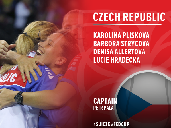 Czech team nominations. Photo credit : Fed Cup Twitter.