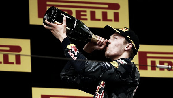 Daniil Kvyat logra una sorprendente tercera posición | Foto: Red Bull