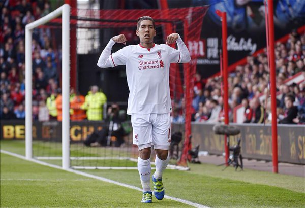 L'esultanza di Firmino. Fonte: premierleague.com