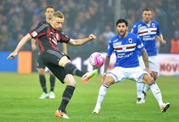 Sampdoria - Milan 0-1, Gazze World