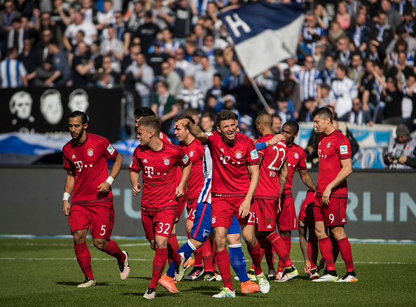 Il Bayern fa festa all'Olympiastadion. Fonte: Getty Images.