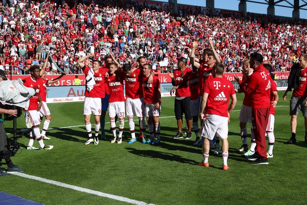 La festa del Bayern. Fonte: fcbayern.de