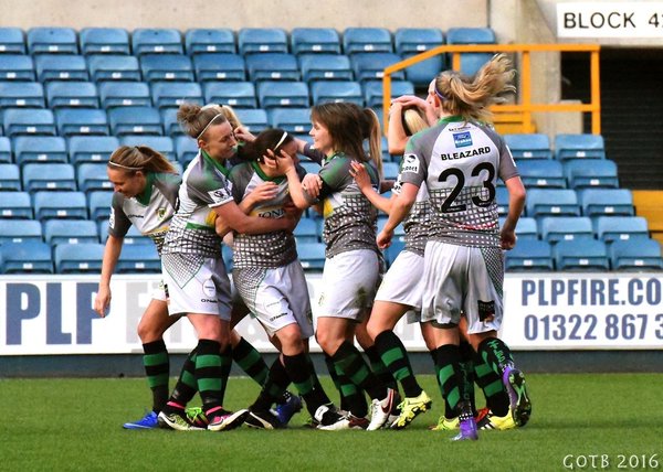 Yeovil celebrate during their emphatic win. (Photo: Girls on the Ball)