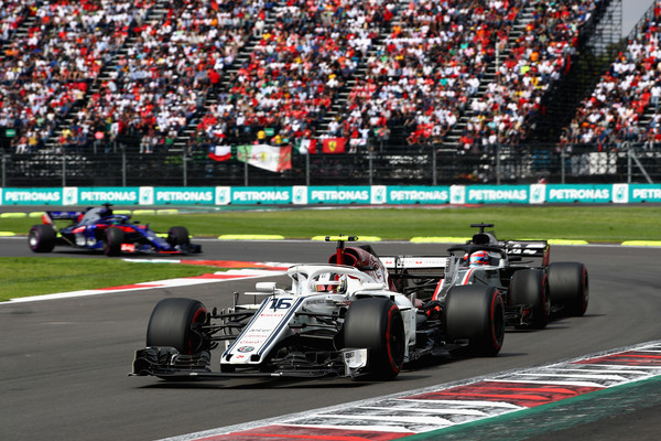 Charles Leclerc, durante el GP de México | Marcus Ericsson, durante el GP de México | Fuente: Getty Images