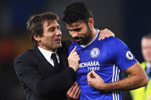 Conte con Diego Costa, dailystar.co.uk