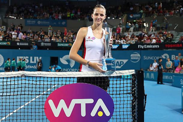 Pliskova won her first title of 2017 in Brisbane (Getty/Chris Hyde)