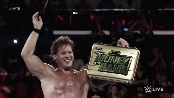 Chris Jericho stands alone with the MITB briefcase (image: youtube.com)
