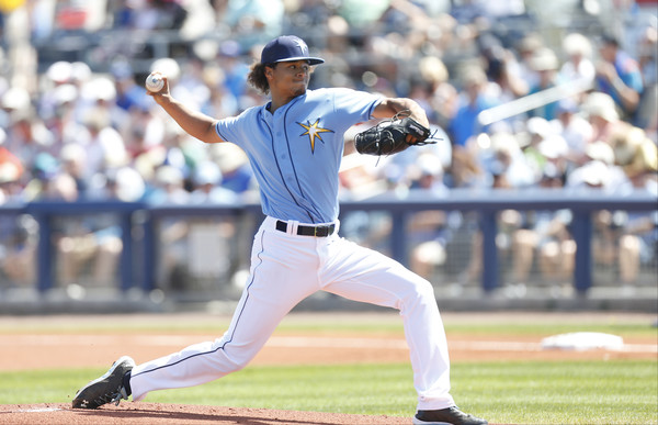 Archer takes the mound against none other than The Blue Jays during 2016 Spring Training (Brian Blanco, Getty Images)