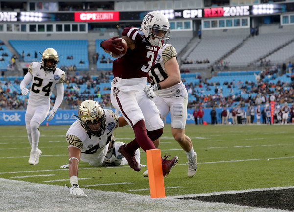 Christian Kirk #3 of the Texas A&M Aggies |Dec. 28, 2017 - Source: Streeter Lecka/Getty Images North America|