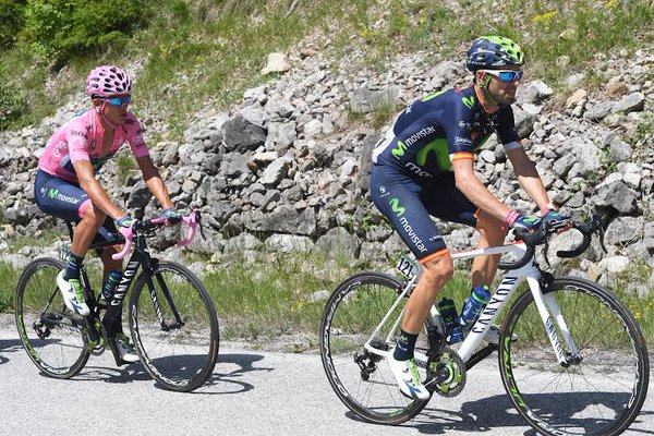 I due della Movistar. Fonte: giroditalia.it