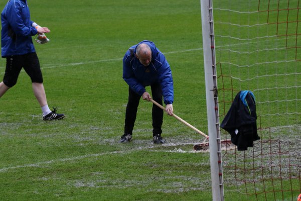 Scenes at the Keepmoat as Doncaster Belles' home WSL 1 fixture with Arsenal was called off. Will we see these scenes more often in a winter season? (Photo: Carl Lygo)