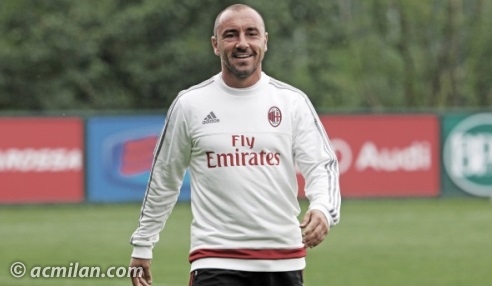 ​ Cristian Brocchi al lavoro a Milanello