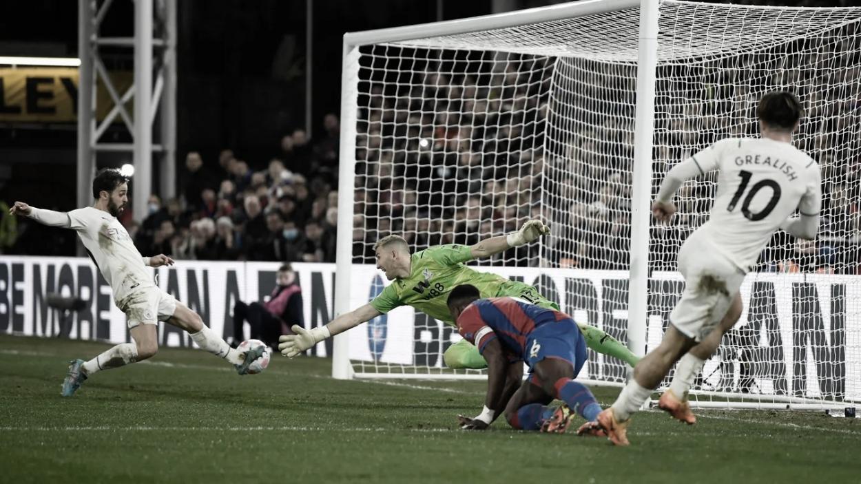 Vicente Guaita, clave en el empate del Crystal Palace ante el City. Foto: Premier League.