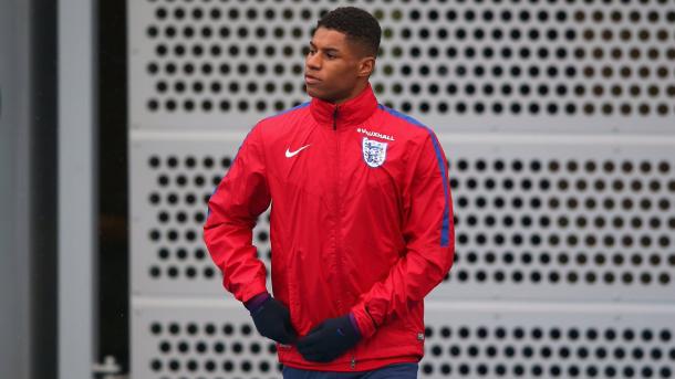 Rashford en un entrenamiento | Imagen: @england