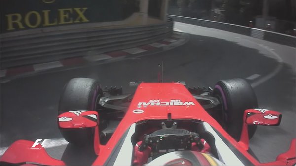 Accidente de Sebastian Vettel en el Mirabeau Haute | Fuente: @F1