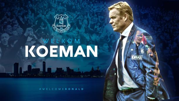Bienvenida de Koeman en el Everton. Foto: Everton