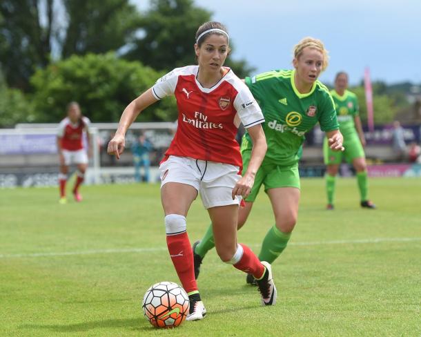 Vicky Losada put in an impressive performance against the Black Cats | Photo: Arsenal Ladies