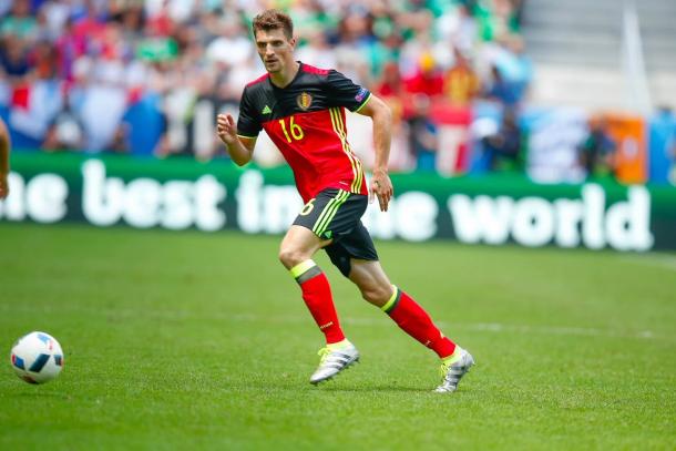 Meunier con il Belgio ad Euro 2016. Fonte foto: Getty Images.