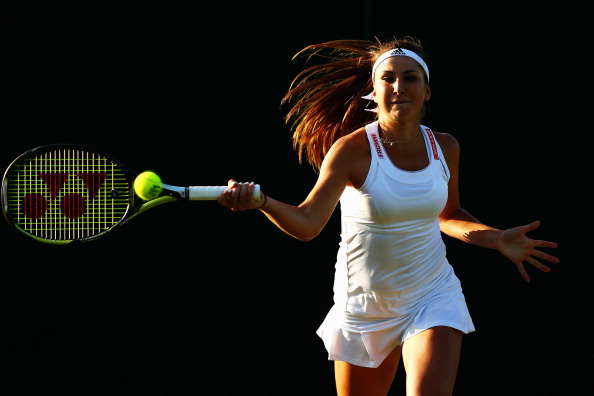 Belinda Bencic in action during her best run at Wimbledon last year (Getty/Clive Brunskill)