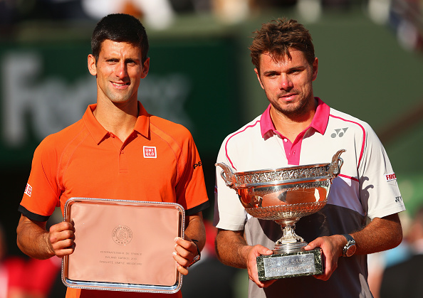 Stan Wawrinka defeats Novak Djokovic in the finals of the 2015 French Open. Credit: Clive Brunskill/Getty Images