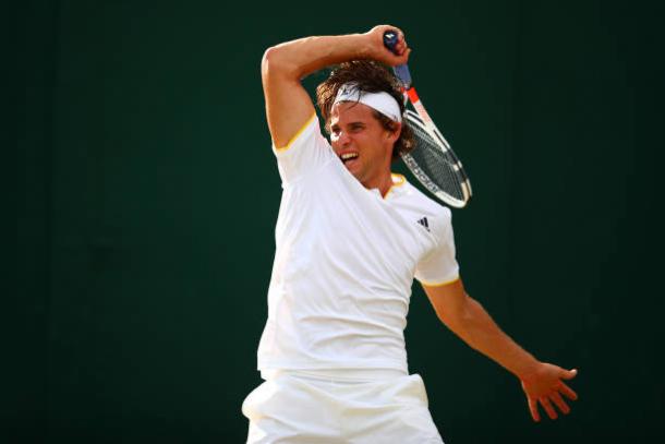 Dominic Thiem fell just short in his quest for a first Wimbledon quarterfinal (Getty/Clive Brunskill)