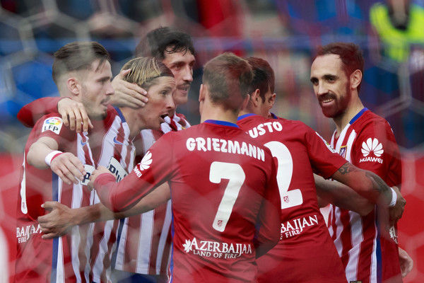 La festa dell'Atletico al gol di Fernando Torres. Fonte: Getty Images.