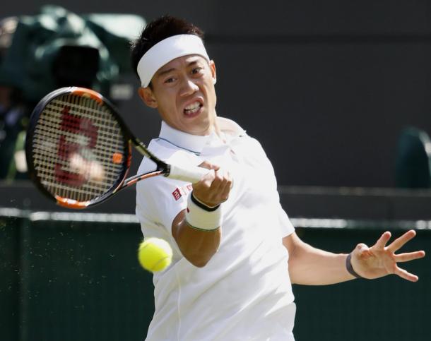 Nishikori had to show real steel to get back into the match | Photo: Getty