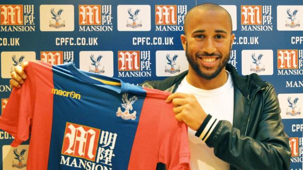 Townsend con la maglia del Palace. Fonte foto: cpfc.co.uk