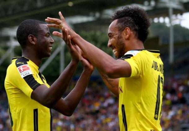 Aubameyang will look to keep up his impressive form against the Reds | Photo: Getty