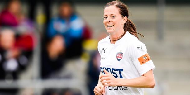 Lotta Schelin enjoyed an eventful return to domestic action, scoring on her FC Rosengård debut at the weekend. (Photo: SVTSport)