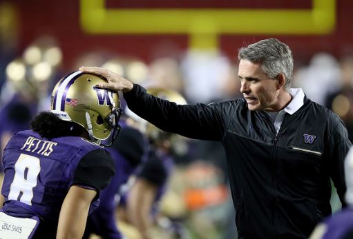 Chris Petersen (right) is okay with everyone doubting his team | Source: Robert Reiners - Getty Images