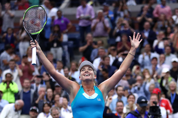 Coco Vandeweghe celebrates reaching the semifinals at the US Open | Photo: Clive Brunskill/Getty Images North America