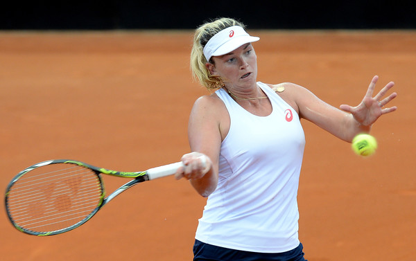 Coco Vandeweghe in Fed Cup action against Australia. Photo: Bradley Kanaris/Getty Images