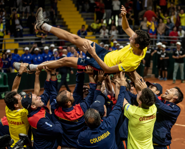 Colombia, con Daniel Galán y los mejores doblistas del mundo: Cabal y Farah, esperan mejorar lo logrado en 2019. Imagen: @DavisCup.