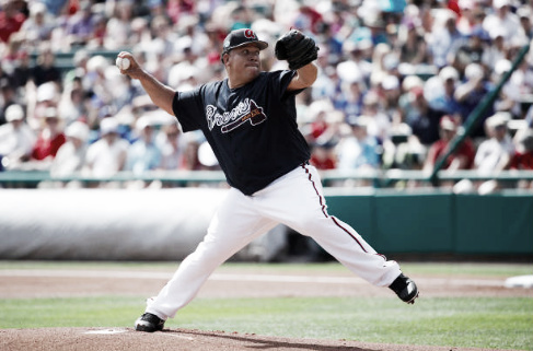 ​ Veteran pitcher Bartolo Colon was an offseason addition for a Braves team looking for support in its starting rotation. (Photo courtesy of Joe Robbins) Veteran pitcher Bartolo Colon was an offseason addition that the Braves hope will help support its starting rotation. (Photo courtesy of Joe Robbins)
