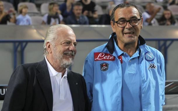 Di Laurentiis y Sarri | Foto: Serie A