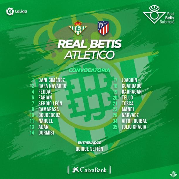 Foto: Real Betis Balompié