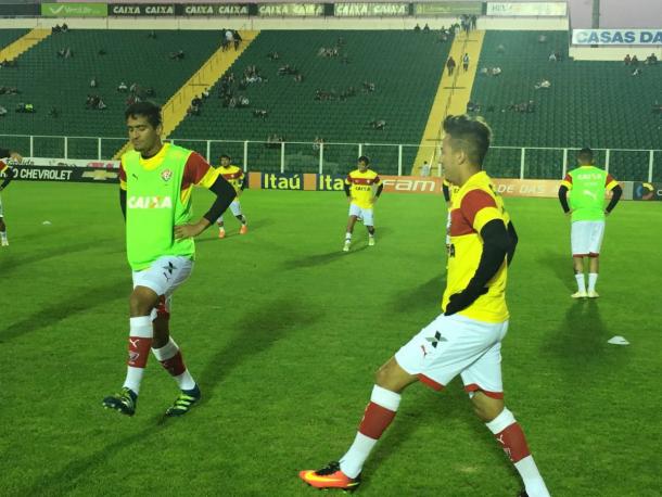 Atletas leoninos estão em campo (Foto: Divulgação/Vitória)