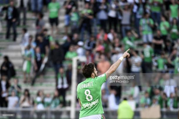 Benjamin Corgnet during his time with Saint-Etienne. Source - Getty Images.