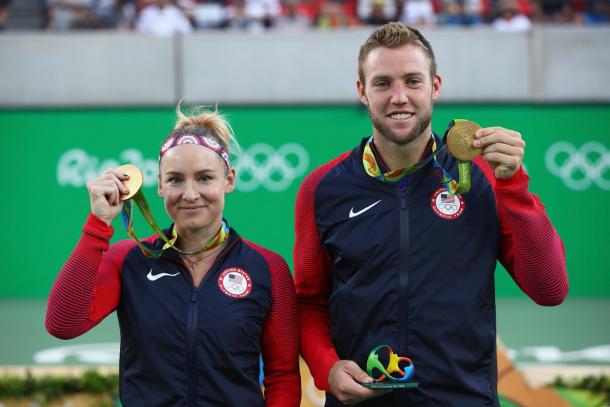 Mattek-Sands captured the gold medal with Jack Sock in the mixed doubles in Rio this summer. Photo: Getty