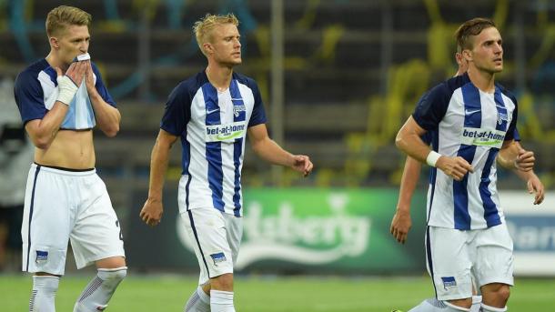 European heartbreak for the men from Berlin. | Photo: Hertha BSC