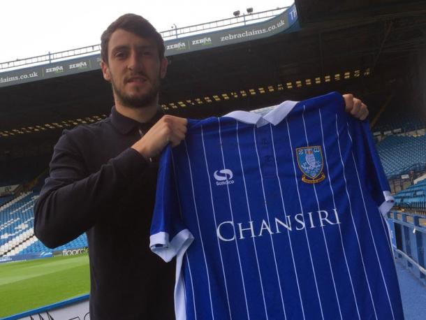 Above: Will Buckley been unveiled as Sheffield Wednesday loanee | Photo: swfc.co.uk 