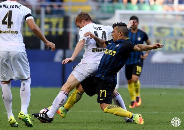 Scontro Medel - Gazzi - Fonte: Inter.it