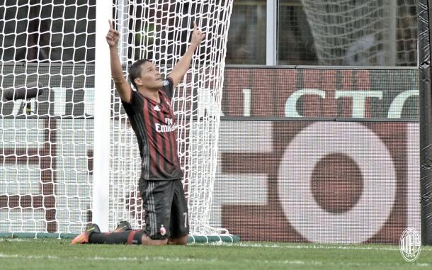 Bacca estrenó el marcador | Foto: AC Milán