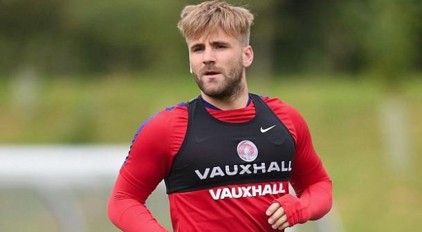 Shaw in England training earlier in the week | Photo: Getty