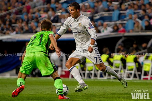 Cristiano Ronaldo durante el enfrentamiento al Sporting de Lisboa. | FOTO: Daniel Nieto - VAVEL